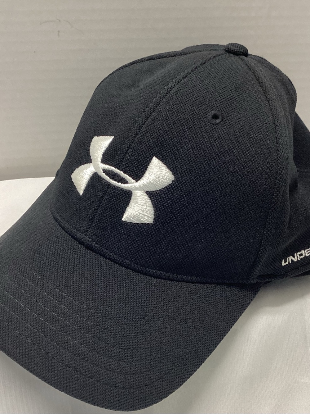 Under Armour Black Hat with White Logo